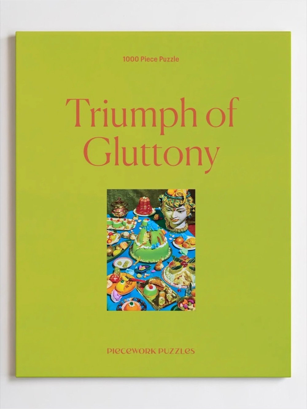Piecework Puzzles Triumph of Gluttony 1000 Piece Food Jigsaw Puzzle NWT / Sealed